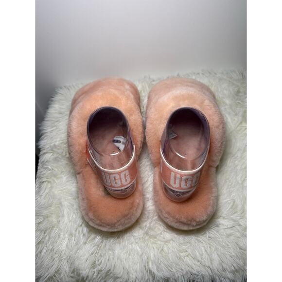 UGG Fluff Yeah Slide – Peach Fuzz - Picture 4 of 11